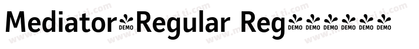 Mediator-Regular Reg字体转换